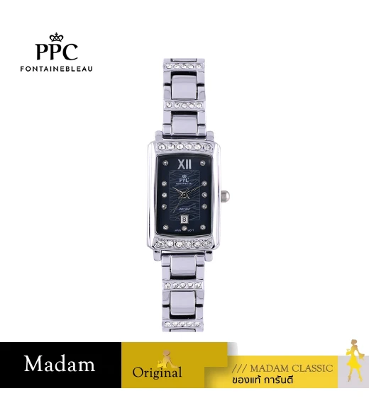 นาฬิกาข้อมือ PPC FONTAINEBLEAU PPC-ED05-BK DORÉE GLIMMER DATE 20.5 MM,BLACK