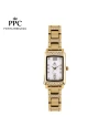 นาฬิกาข้อมือ PPC FONTAINEBLEAU PPC-ED05-GD-WE DORÉE GLIMMER DATE 20.5 MM,GOLD / WHITE