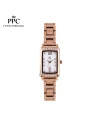 นาฬิกาข้อมือ PPC FONTAINEBLEAU PPC-ED05-RG-WE DORÉE GLIMMER DATE 20.5 MM,ROSEGOLD / WHITE