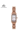 นาฬิกาข้อมือ PPC FONTAINEBLEAU PPC-ED05-RG-WE DORÉE GLIMMER DATE 20.5 MM,ROSEGOLD / WHITE
