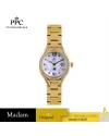 นาฬิกาข้อมือ PPC FONTAINEBLEAU PPC-ED06-GD-WE CANNES VALLORA DATE 30 MM,GOLD / WHITE