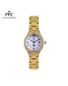 นาฬิกาข้อมือ PPC FONTAINEBLEAU PPC-ED06-GD-WE CANNES VALLORA DATE 30 MM,GOLD / WHITE