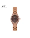 นาฬิกาข้อมือ PPC FONTAINEBLEAU PPC-ED06-RG-BR CANNES VALLORA DATE 30 MM,ROSEGOLD / BROWN
