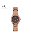นาฬิกาข้อมือ PPC FONTAINEBLEAU PPC-ED06-RG-BR CANNES VALLORA DATE 30 MM,ROSEGOLD / BROWN