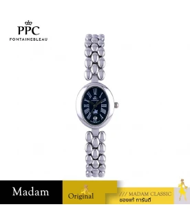 นาฬิกาข้อมือ PPC FONTAINEBLEAU  PPC-ED07-BK OVALE ROMAN CLASSIC DATE 22.5 MM,BLACK