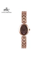 นาฬิกาข้อมือ PPC FONTAINEBLEAU PPC-ED07-RG-BR OVALE ROMAN CLASSIC DATE 22.5 MM,ROSEGOLD / BROWN นาฬิกาข้อมือ PPC FONTAINEBLEAU PPC-ED07-RG-BR OVALE ROMAN CLASSIC DATE 22.5 MM,ROSEGOLD / BROWN