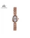 นาฬิกาข้อมือ PPC FONTAINEBLEAU PPC-ED07-RG-WE OVALE ROMAN CLASSIC DATE 22.5 MM,ROSEGOLD / WHITE