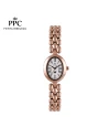 นาฬิกาข้อมือ PPC FONTAINEBLEAU PPC-ED07-RG-WE OVALE ROMAN CLASSIC DATE 22.5 MM,ROSEGOLD / WHITE
