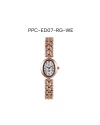 นาฬิกาข้อมือ PPC FONTAINEBLEAU PPC-ED07-RG-WE OVALE ROMAN CLASSIC DATE 22.5 MM,ROSEGOLD / WHITE
