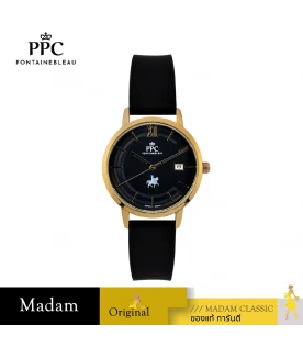 นาฬิกาข้อมือ PPC FONTAINEBLEAU PPC-ED09-BK-GBK LER BRETON MODERN 35 MM,BLACK / GOLD BLACK