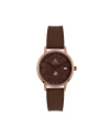 นาฬิกาข้อมือ PPC FONTAINEBLEAU PPC-ED09-BR-RBR LER BRETON MODERN 35 MM,BROWN / ROSEGOLD BROWN