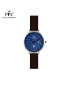 นาฬิกาข้อมือ PPC FONTAINEBLEAU PPC-ED10-BR-NV JEUNESSE VÉLA DATE 32 MM,BROWN / NAVY BLUE