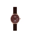 นาฬิกาข้อมือ PPC FONTAINEBLEAU PPC-ED10-BR-RBR JEUNESSE VÉLA DATE 32 MM,BROWN / ROSEGOLD BROWN