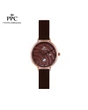 นาฬิกาข้อมือ PPC FONTAINEBLEAU PPC-ED10-BR-RBR JEUNESSE VÉLA DATE 32 MM,BROWN / ROSEGOLD BROWN