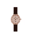 นาฬิกาข้อมือ PPC FONTAINEBLEAU PPC-ED10-BR-RG JEUNESSE VÉLA DATE 32 MM,BROWN / ROSEGOLD