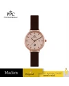 นาฬิกาข้อมือ PPC FONTAINEBLEAU PPC-ED10-BR-RG JEUNESSE VÉLA DATE 32 MM,BROWN / ROSEGOLD