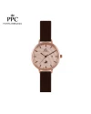 นาฬิกาข้อมือ PPC FONTAINEBLEAU PPC-ED10-BR-RG JEUNESSE VÉLA DATE 32 MM,BROWN / ROSEGOLD