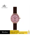 นาฬิกาข้อมือ PPC FONTAINEBLEAU PPC-ED10-BR-RPK JEUNESSE VÉLA DATE 32 MM,BROWN / ROSEGOLD PINK