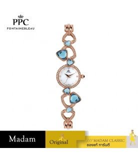 นาฬิกาข้อมือ PPC FONTAINEBLEAU PPC-ED11-RG-WE CANNES CELESRIAL GEM 24 MM,ROSEGOLD / WHITE