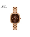 นาฬิกาข้อมือ PPC FONTAINEBLEAU PPC-ED13-RG-BR DORÉE VELURA 22 MM,ROSEGOLD / BROWN