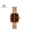 นาฬิกาข้อมือ PPC FONTAINEBLEAU PPC-ED13-RG-BR DORÉE VELURA 22 MM,ROSEGOLD / BROWN