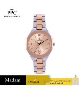 นาฬิกาข้อมือ PPC FONTAINEBLEAU PPC-EE06-SRG-RG JOAN CLASSIC DATE 36 MM,SILVER ROSEGOLD / ROSEGOLD