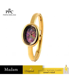 นาฬิกา PPC FONTAINEBLEAU  PPC-EE11-GD-BK OVALE EE11 22 MM,GOLD / BLACK	