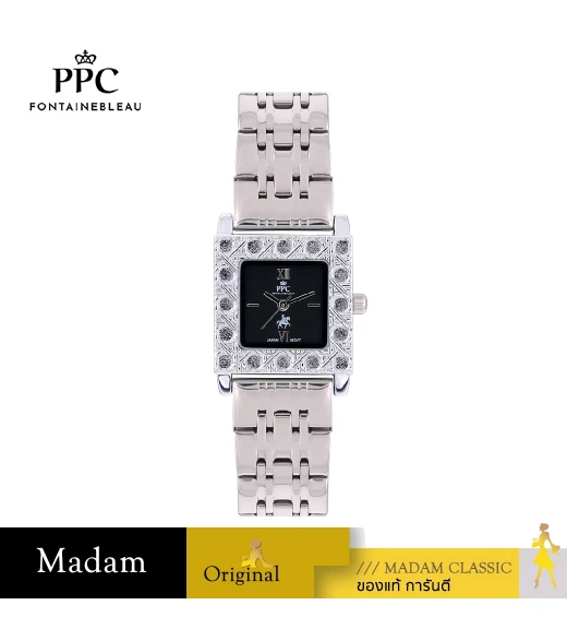 นาฬิกาข้อมือ PPC FONTAINEBLEAU PPC-EF01-BK DORÉE ROYAL GUILLOCHÉ 25 MM,BLACK