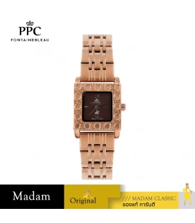 นาฬิกาข้อมือ PPC FONTAINEBLEAU PPC-EF01-RG-BR DORÉE ROYAL GUILLOCHÉ 25 MM,ROSEGOLD / BROWN