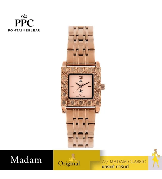 นาฬิกาข้อมือ PPC FONTAINEBLEAU PPC-EF01-RG DORÉE ROYAL GUILLOCHÉ 25 MM,ROSEGOLD