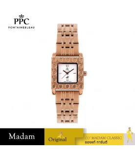 นาฬิกาข้อมือ PPC FONTAINEBLEAU PPC-EF01-RG-WE DORÉE ROYAL GUILLOCHÉ 25 MM,ROSEGOLD / WHITE