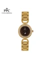 นาฬิกาข้อมือ PPC FONTAINEBLEAU PPC-EF03-GD-BR ÉTOILE MODERN 28 MM,GOLD / BROWN