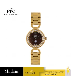 นาฬิกาข้อมือ PPC FONTAINEBLEAU PPC-EF03-GD-BR ÉTOILE MODERN 28 MM,GOLD / BROWN