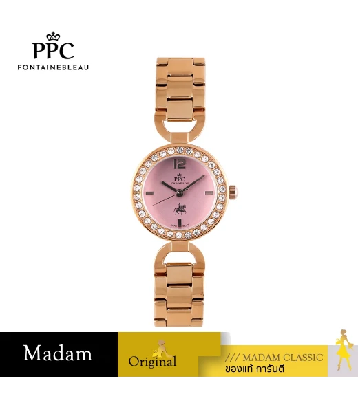 นาฬิกาข้อมือ PPC FONTAINEBLEAU PPC-EF03-RG-PK ÉTOILE MODERN 28 MM,ROSEGOLD / PINK