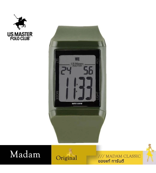 นาฬิกาข้อมือ US MASTERS POLO CLUB USM-DD04-GN DIGI PU 43 MM.,GREEN