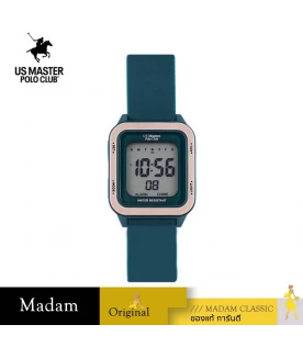 นาฬิกาข้อมือ US MASTERS POLO CLUB USM-DD05-NV-RG DIGI SILICONE 45 MM,NAVY BLUE / ROSEGOLD