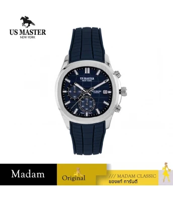 นาฬิกา US MASTERS POLO CLUB USM-DD36-BU-BU THE EMPIRE CHRONO EYES DATE BLUE 40 MM,BLUE	