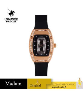 นาฬิกาข้อมือ US MASTERS POLO CLUB USM-DD53-RG-BK RX-1 MILLIONAIRE 35 MM,ROSEGOLD / BLACK