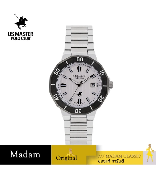 นาฬิกาข้อมือ US MASTERS POLO CLUB USM-DE01-WE DETROIT N0.12 43 MM,WHITE	