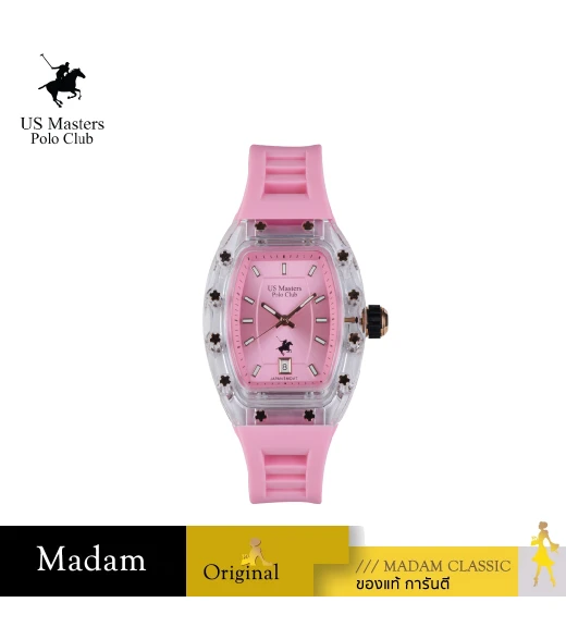 นาฬิกาข้อมือ US MASTERS POLO CLUB USM-DF03-PK RX-1 MILLIONAIRE SUPER STAR 34 MM,PINK นาฬิกาข้อมือ US MASTERS POLO CLUB USM-DF03-PK RX-1 MILLIONAIRE SUPER STAR 34 MM,PINK