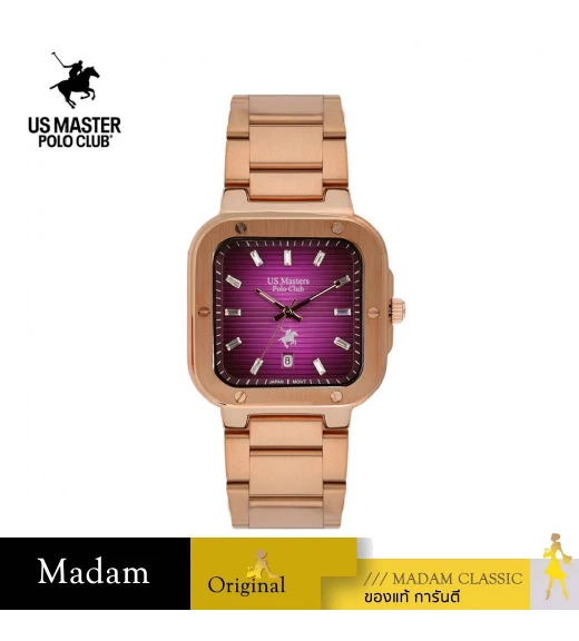 นาฬิกา US Master Polo Club USM-DF06-RG-VLT TIMES SQUARE CLASSIC ROSEGOLD / VIOLET	