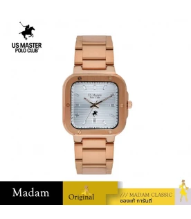 นาฬิกา US Master Polo Club USM-DF06-RG-WE TIMES SQUARE CLASSIC ROSEGOLD / WHITE	