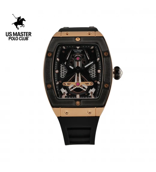 นาฬิกา US Master Polo Club USM-DH12-BK-RBK RX-1 PHANTOM M.1 BLACK / ROSEGOLD BLACK