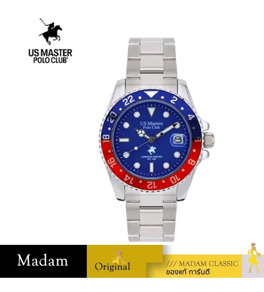 นาฬิกา US MASTERS POLO CLUB OHIO CLASS M.3 DATE BLUE RED / BLUE	