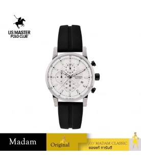นาฬิกาข้อมือ US MASTERS POLO CLUB USM-EA03-BK-WE SPEEDMASTER 43 MM,BLACK / WHITE