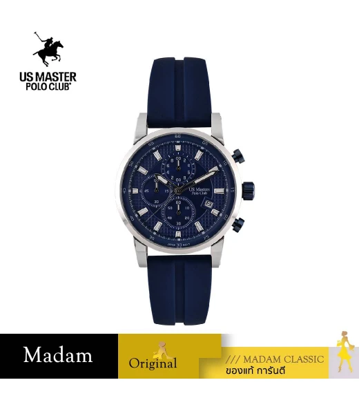 นาฬิกาข้อมือ US MASTERS POLO CLUB USM-EA03-BU-BU SPEEDMASTER 43 MM,BLUE / BLUE