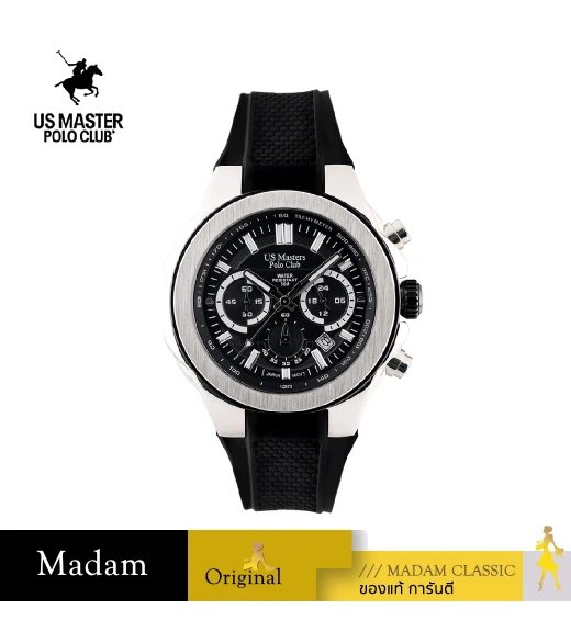 นาฬิกาข้อมือ US MASTERS POLO CLUB USM-EA04-BK-BK SPEEDMASTER 46 MM,BLACK / BLACK