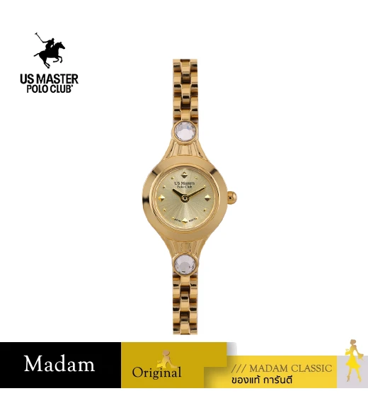 นาฬิกาข้อมือ US MASTERS POLO CLUB USM-EA05-GD FIRST LADY TIARA 19.3 MM,GOLD