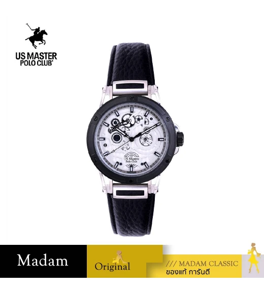 นาฬิกาข้อมือ US MASTERS POLO CLUB USM-EA06-BK-WE TITAN GIMMICK 45.5 MM,BLACK / WHITE