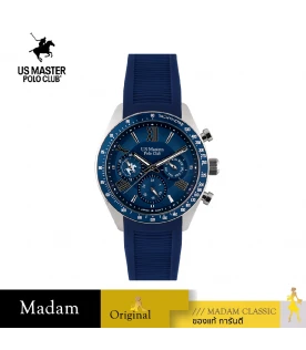 นาฬิกาข้อมือ US MASTERS POLO CLUB USM-EA10-BU-BU ROMAN SPORT DAY DATE 43 MM,BLUE / BLUE